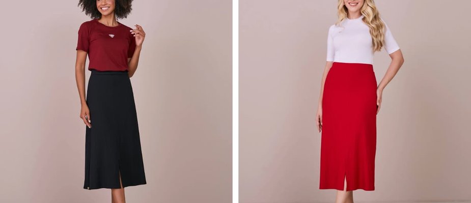 Looks com saia midi para usar o ano todo! Looks com saia midi para usar o ano todo!