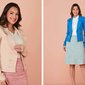 mulheres elegantes usando looks com blazer e saias mulheres elegantes usando looks com blazer e saias