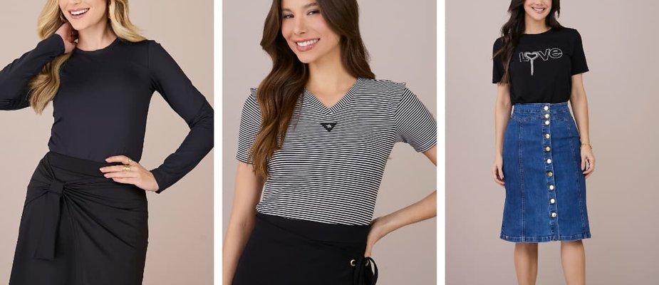 Camiseta básica feminina: o que é, modelos e looks modernos. Camiseta básica feminina: o que é, modelos e looks modernos.