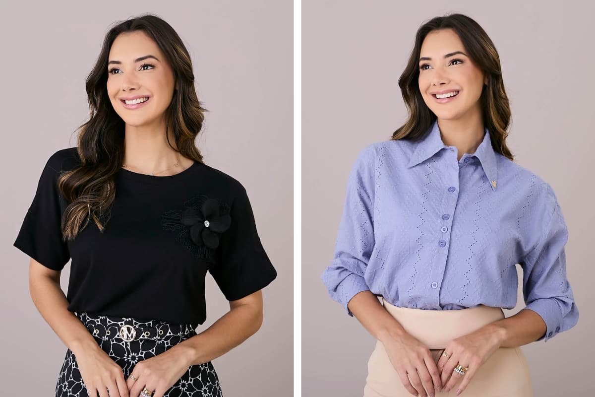 tata martello formando looks casuais com blusas elegantes
