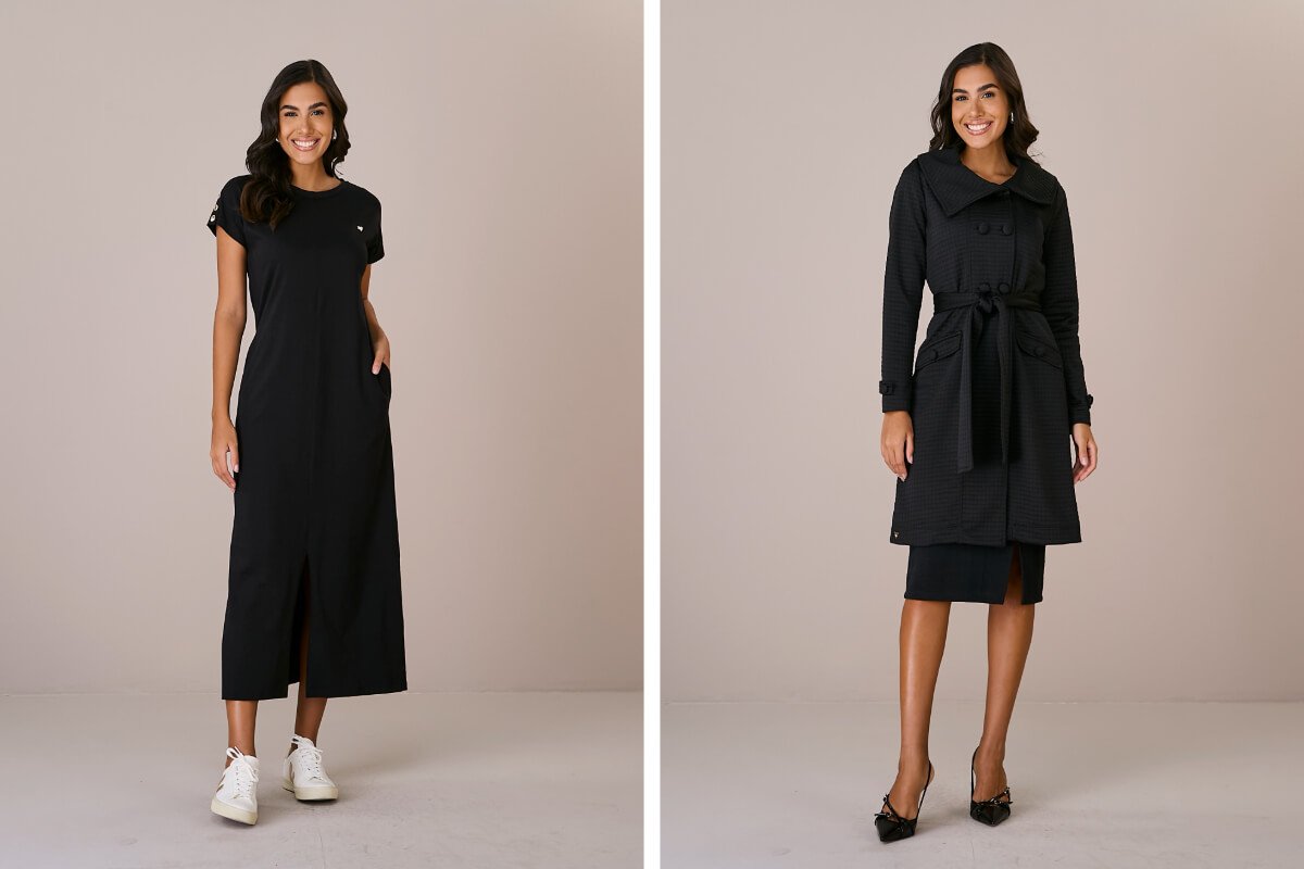 mulheres com looks all black