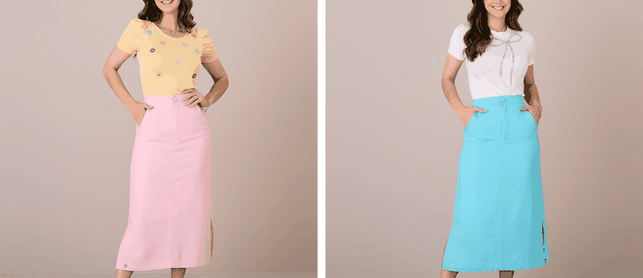 Saia midi: por que ter mais de uma peça no seu guarda-roupa?