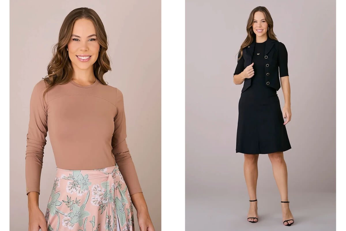 mulheres vestindo looks diferentes