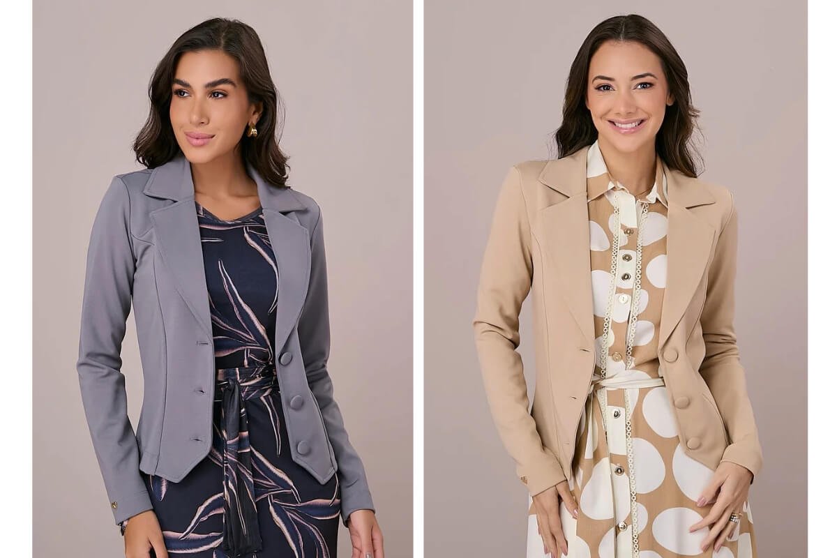 mulheres usando blazers