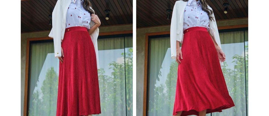 Aprenda como combinar a saia midi no inverno e garanta sua moda com propósito até nos dias mais frios Aprenda como combinar a saia midi no inverno e garanta sua moda com propósito até nos dias mais frios