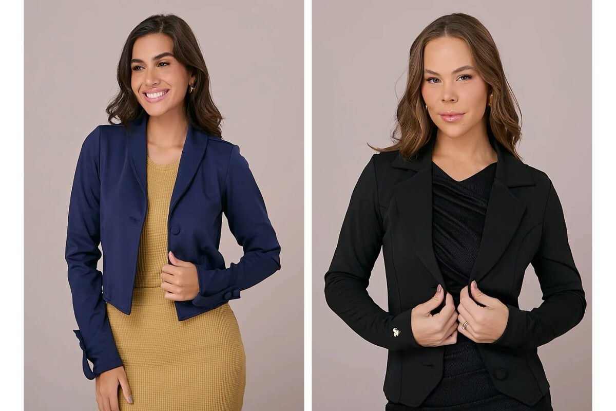 mulher com blazer
