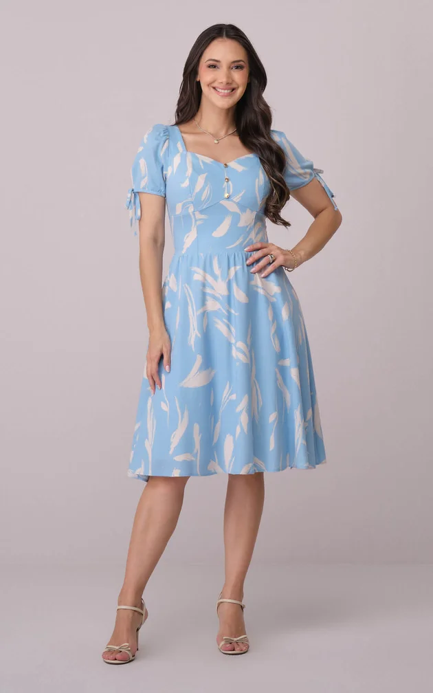 vestido azul nubia 6489