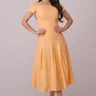 vestido laranja ariana 6597
