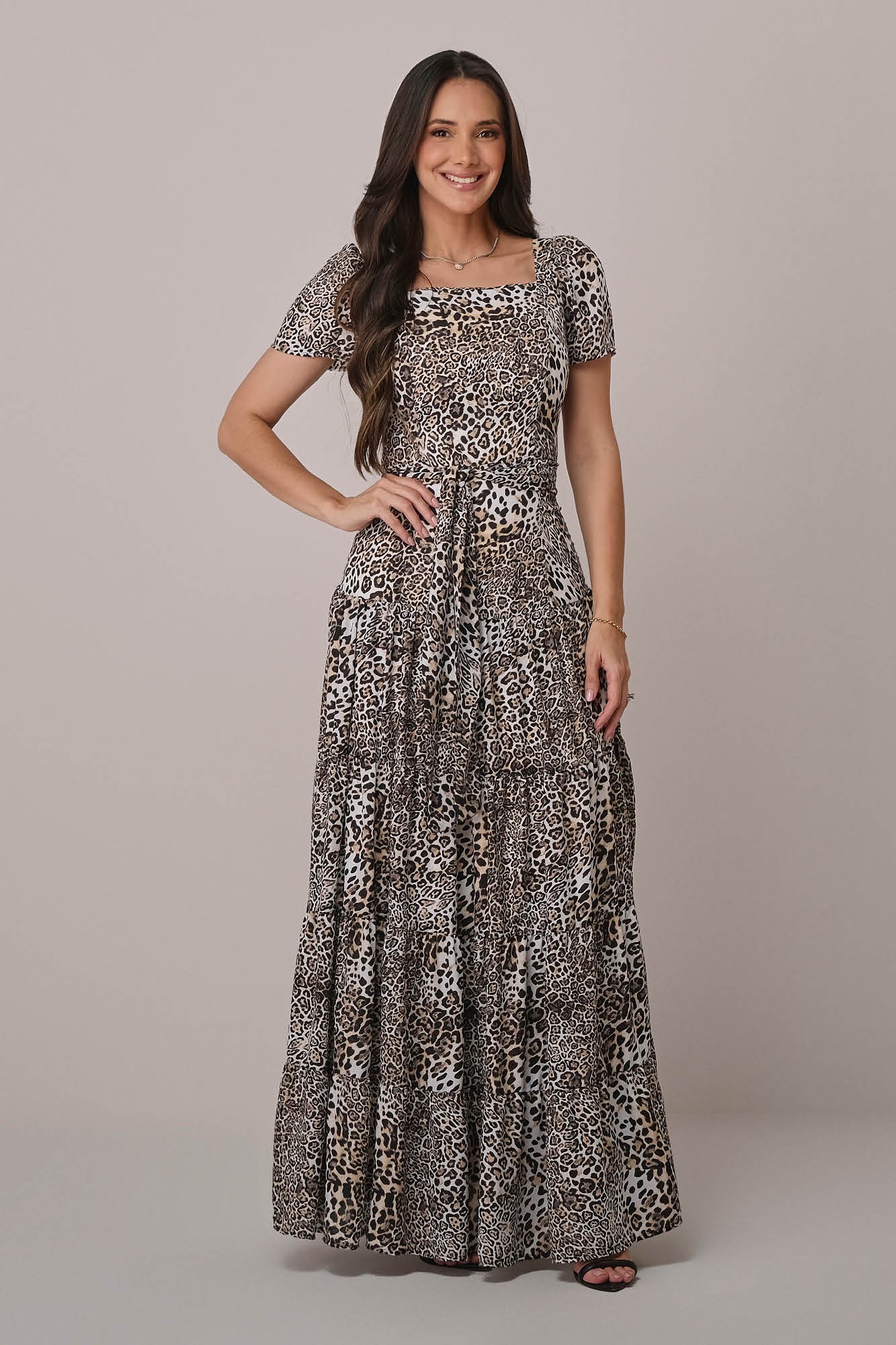 Vestido Midi na Viscose com Mangas 3/4 Mariane - Tata Martello