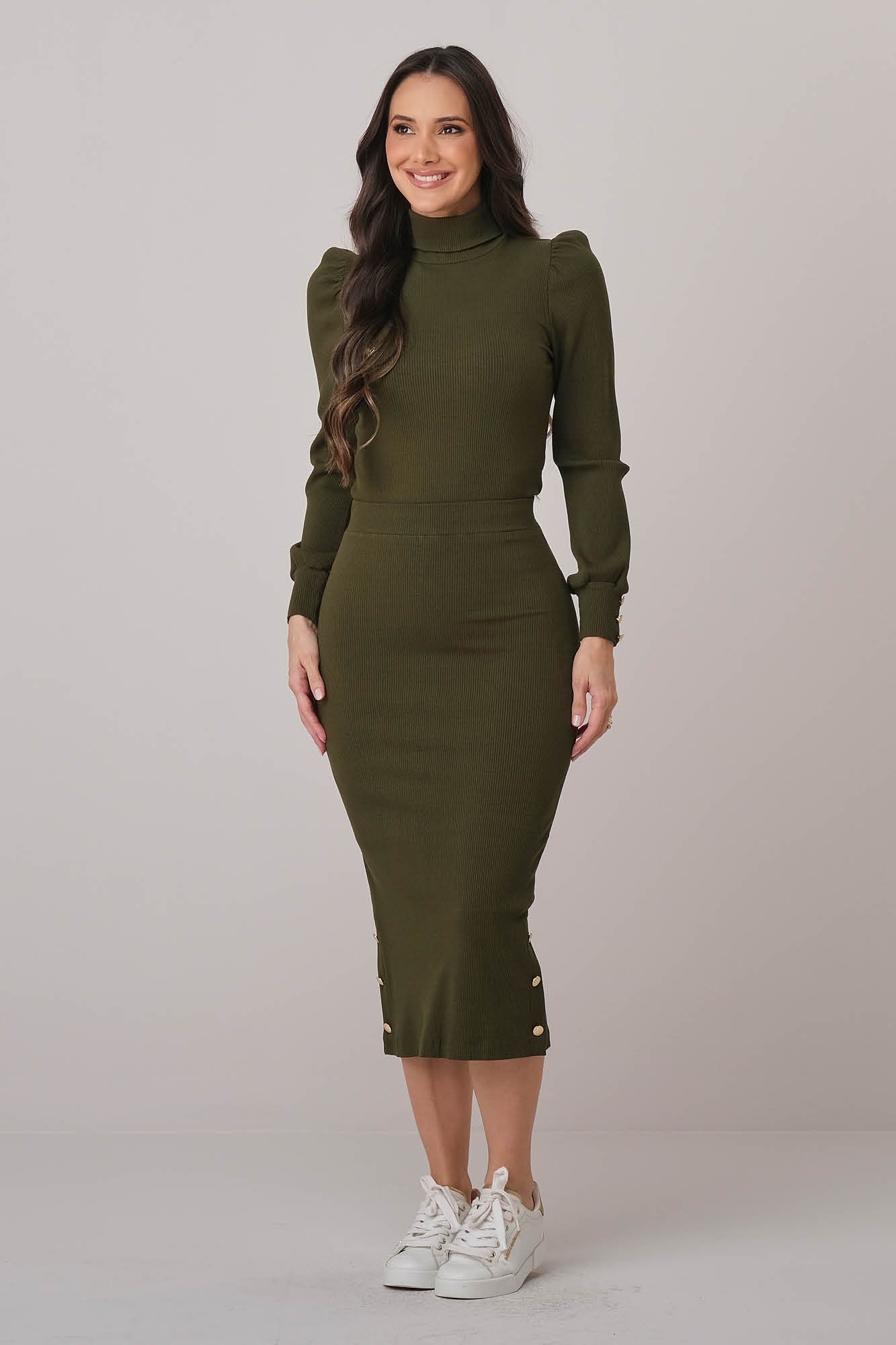 Conjunto Midi Manga Longa Thailize - Tata Martello
