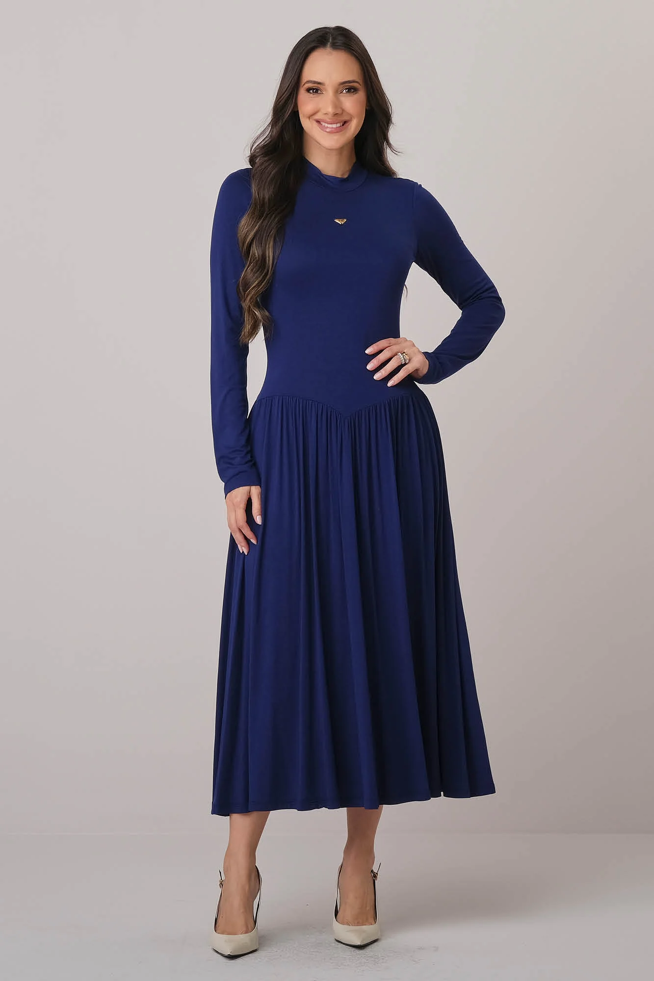 Vestido Midi Assimétrico Tainá - Tata Martello