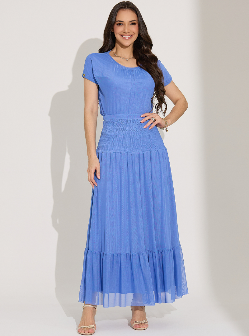 Conjunto Maxi Midi Com Pala em Lastex Alice - Tata Martello