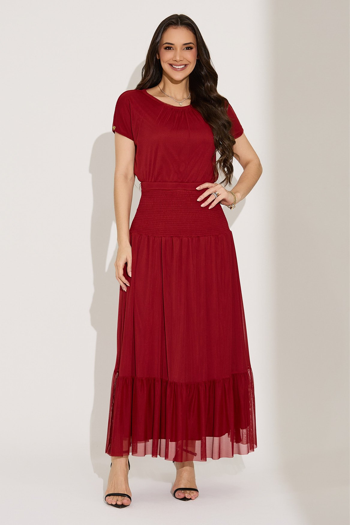 Conjunto Maxi Midi Com Pala em Lastex Alice - Tata Martello